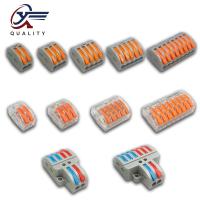 1/3/5/10/100pcs Universal Cable wire Connectors 222 TYPE Fast Home Compact wire Connection push in Wiring Terminal Block 2-8 Pin