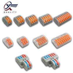 1/3/5/10/100pcs Universal Cable wire Connectors 222 TYPE Fast Home Compact wire Connection push in Wiring Terminal Block 2-8 Pin