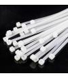 100pcs/bag cable tie Self-locking plastic nylon tie White Organiser Fasten Cable Wire Cable Zip Ties