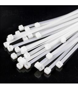 100pcs/bag cable tie Self-locking plastic nylon tie White Organiser Fasten Cable Wire Cable Zip Ties