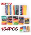 164 pcs/bag heat shrinkable tube kit shrink various polyolefin insulation sleeve heat shrinkable tube wire and cable 8 size 2: 1