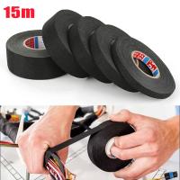 Width 9/15/19/25/32MM Length 15M Heat-resistant Adhesive Cloth Fabric Tape For Car Auto Cable Harness Wiring Loom Protection New