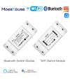 Mouehouse DIY Bluetooth Wi-Fi Smart Light Switch  Timer Smart Life APP Wireless Remote Control Works with Alexa Google Home