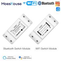 Mouehouse DIY Bluetooth Wi-Fi Smart Light Switch  Timer Smart Life APP Wireless Remote Control Works with Alexa Google Home