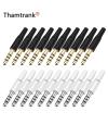 10pcs White And Black 3.5mm Stereo Headset Plug 4 Pole 3 Pole 3.5 Audio Plug Jack Adapter Connector For Iphone New Outlet 2.5mm