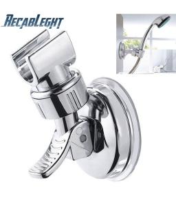 Universal Adjustable Hand Shower Holder Suction Cup Holder Full Plating Shower Rail Head Holder Bathroom Bracket Stable rotation