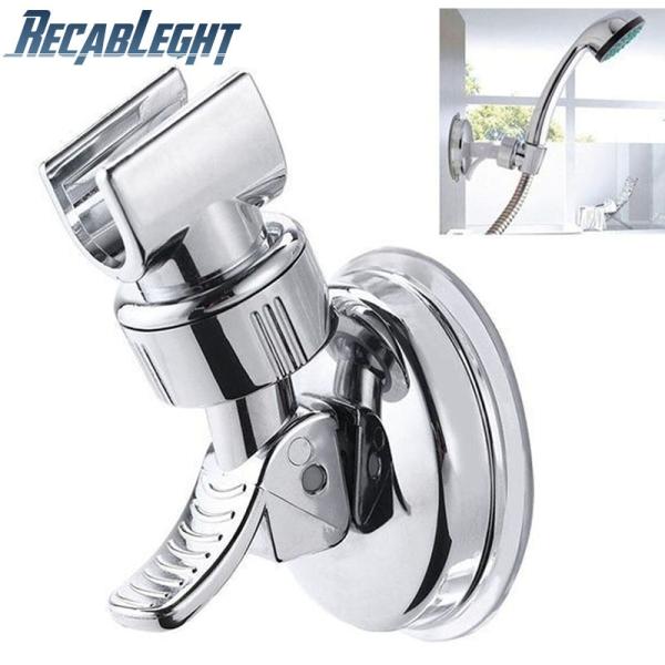 Universal Adjustable Hand Shower Holder Suction Cup Holder Full Plating Shower Rail Head Holder Bathroom Bracket Stable rotation