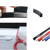 2/3/5M Car Door Anti Collision Strip with Steel Disc Bumper Trim Edge Scratch Protector Strip Sealing Guard Styling Car Decor